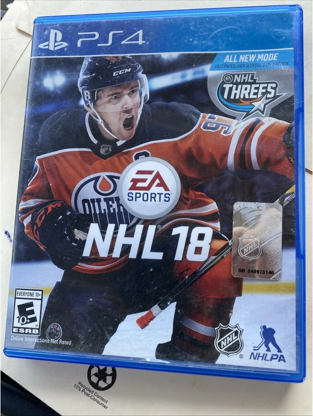 NHL 18 PlayStation 4 PS4 Hockey Very Clean Disc